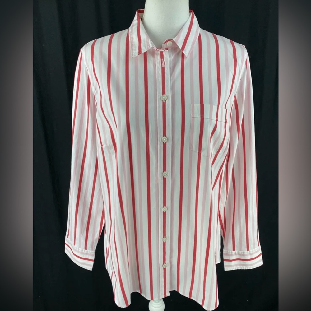 JCREW  COTTON BLEND BLOUSE IN SIGNATURE FIT-SMALL